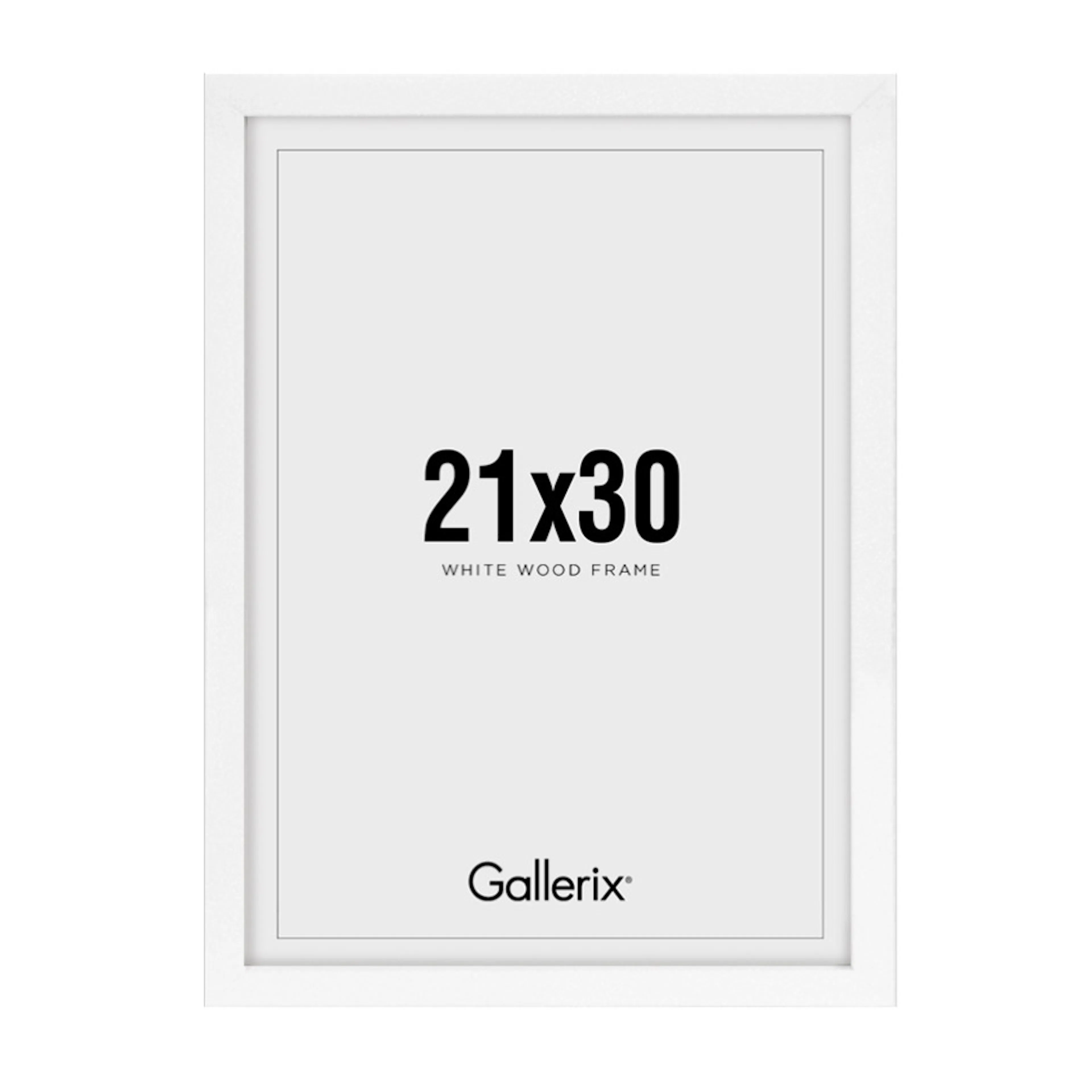 Tavelram Vit 21x30 Trä 21x30 cm