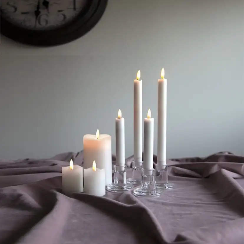 LEDAntikljusFlamme Vit