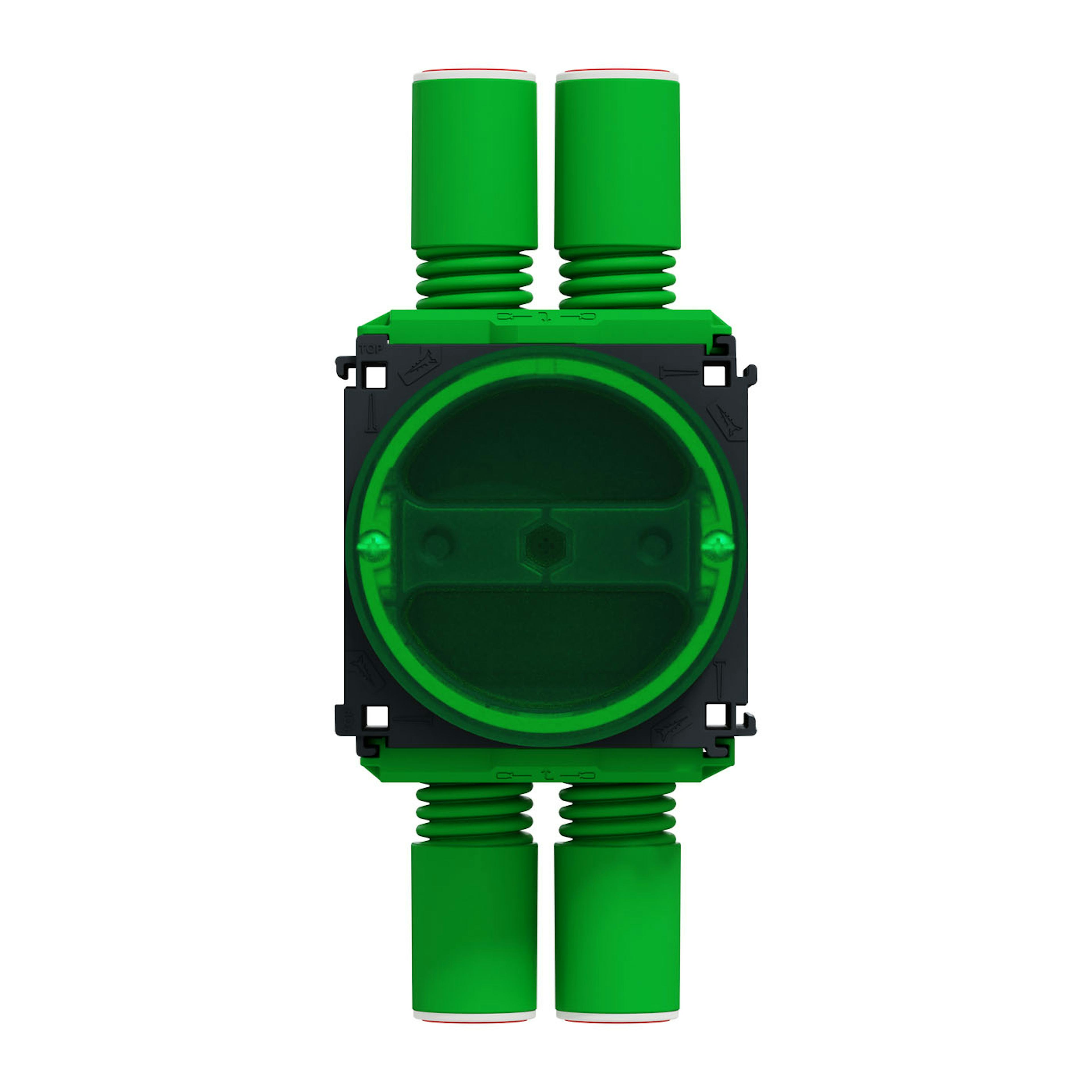 Apparatdosa Schneider Electric Multifix med lock för enkel-/dubbelgips 12-27mm