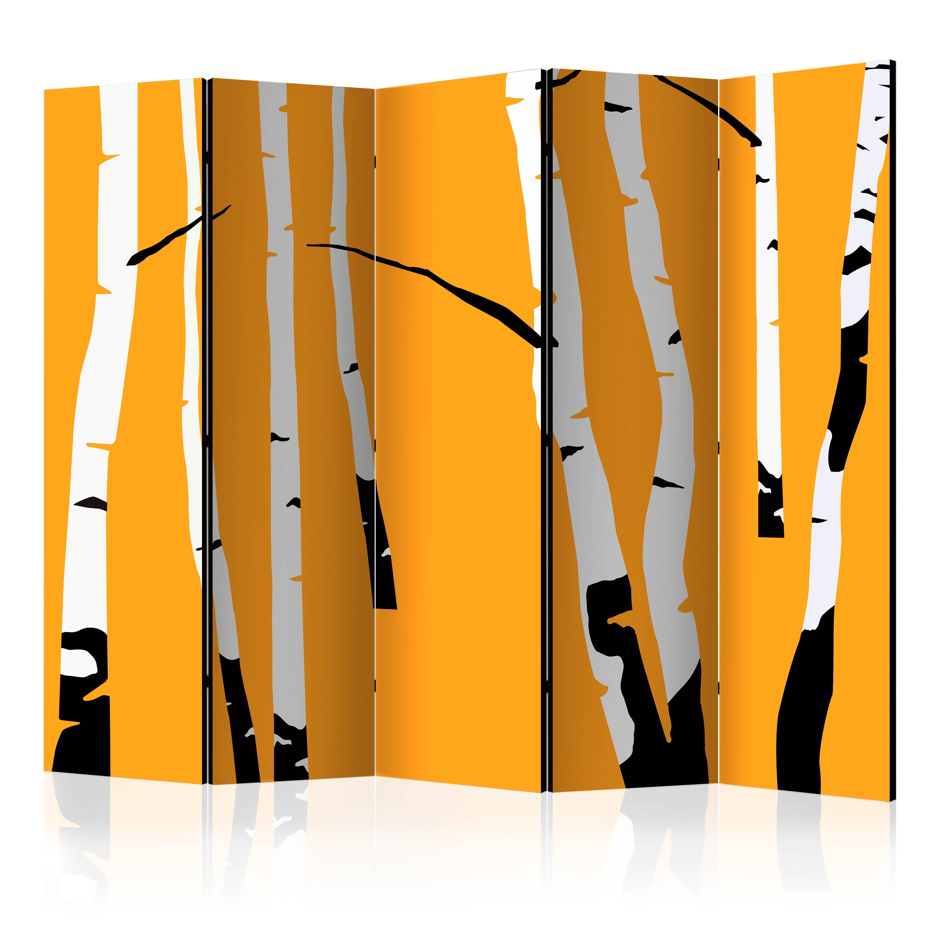 Rumsavdelare Arkiio Birches on the Orange Background II 225x172 cm