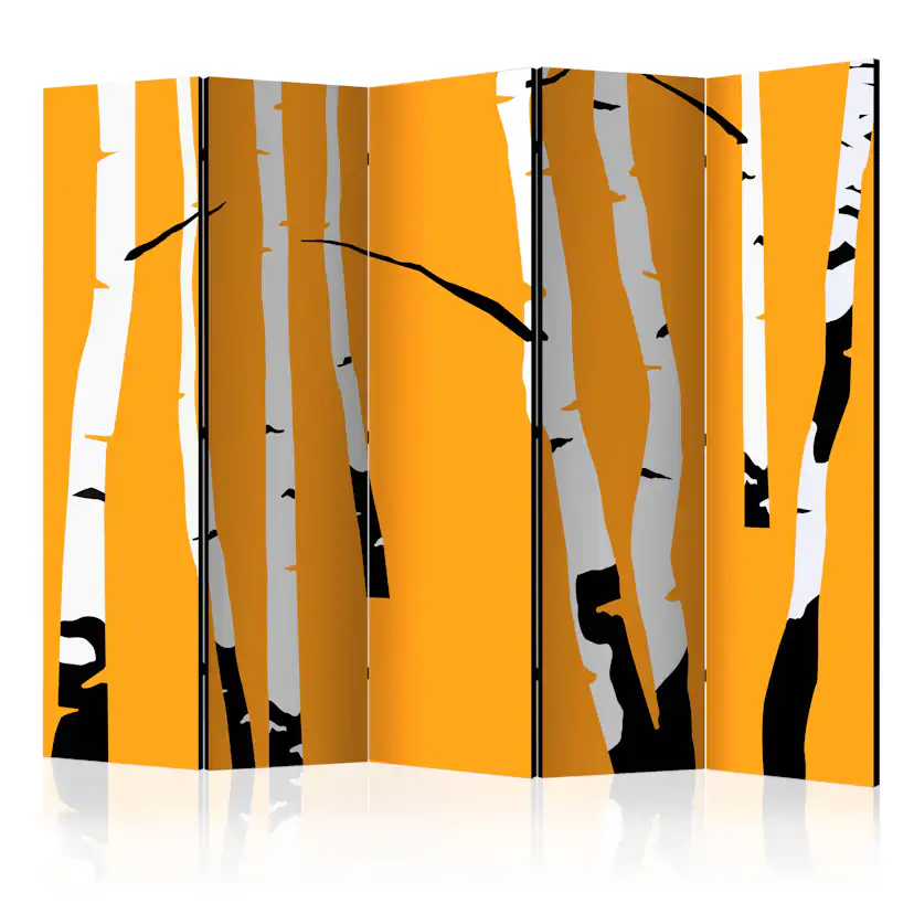 Rumsavdelare Arkiio Birches on the Orange Background II 225x172 cm