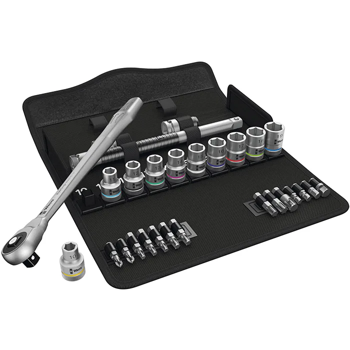 Hylsnyckelsats Wera 8100 Sc 7 Zyklop 1/2tum 28Del