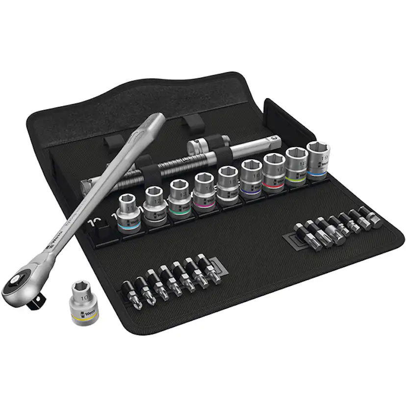 Hylsnyckelsats Wera 8100 Sc 7 Zyklop 1/2tum 28Del