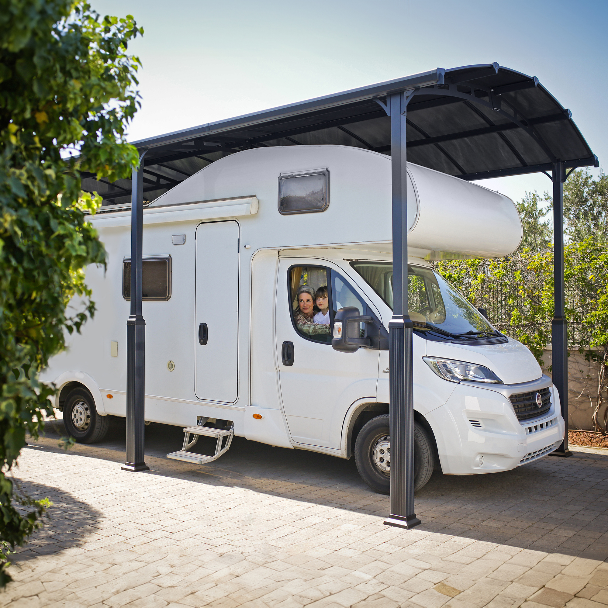 Carport Canopia by Palram Alpine I Metall För Husbil 3,6x8,5 m