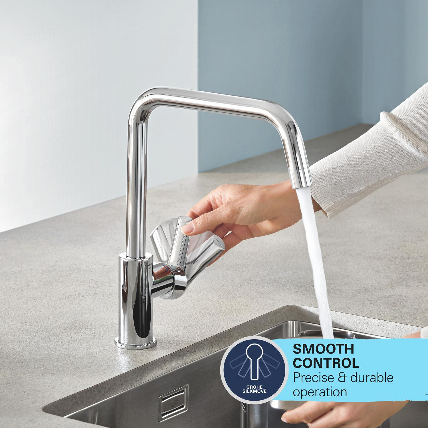 Köksblandare Grohe Start med Utdragbar Pip