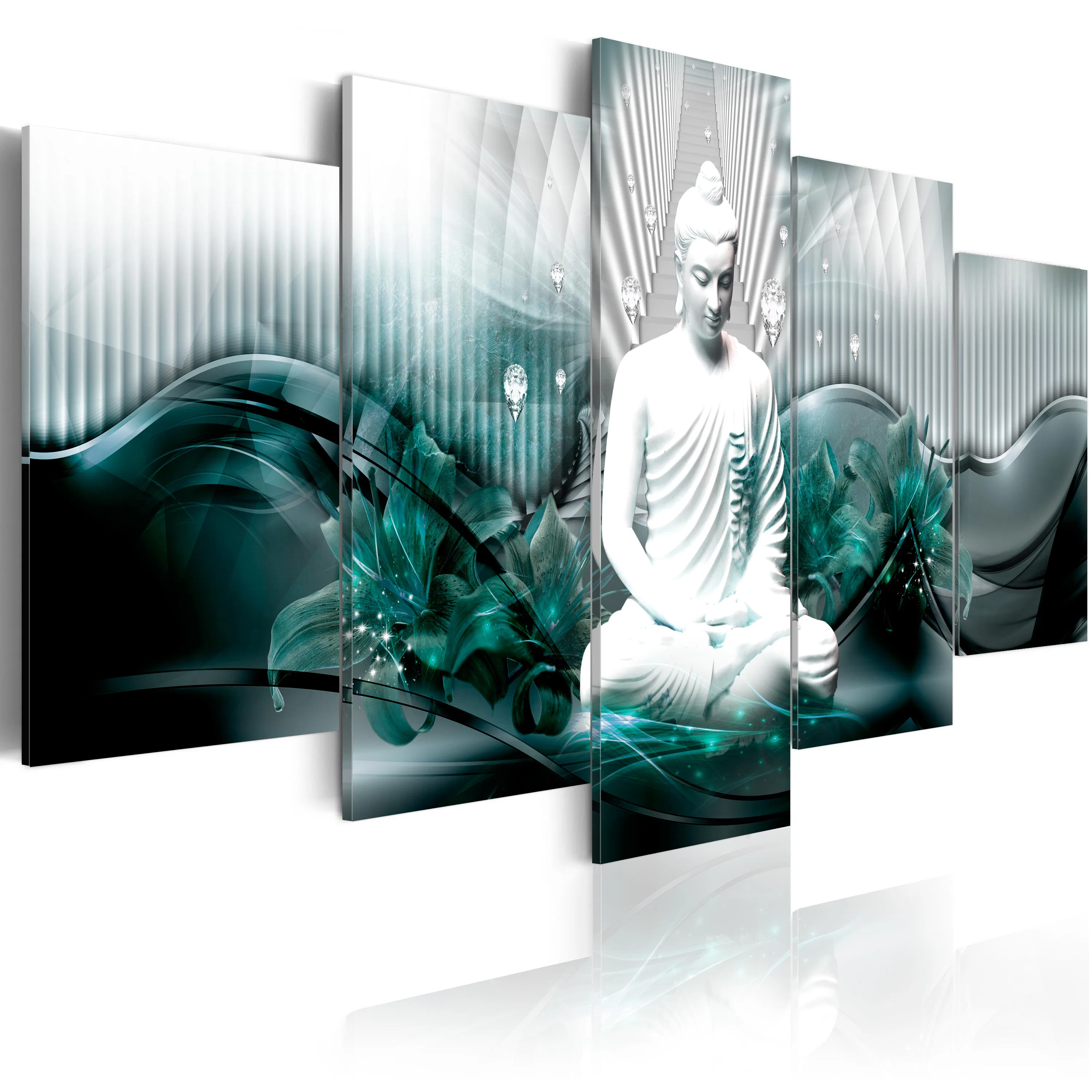 Akrylglastavla Arkiio Azure Meditation