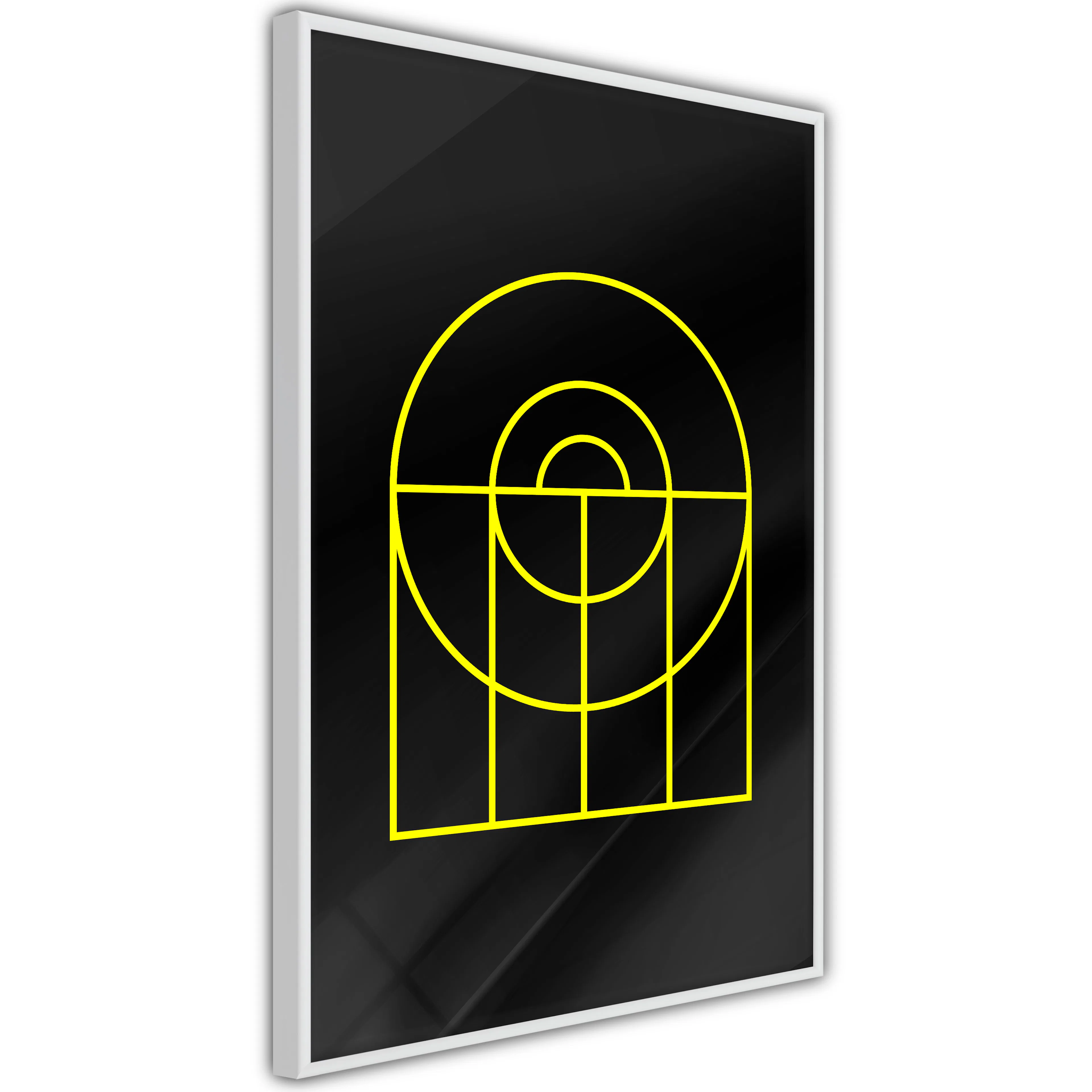 Poster Artgeist Affisch Black Geometry