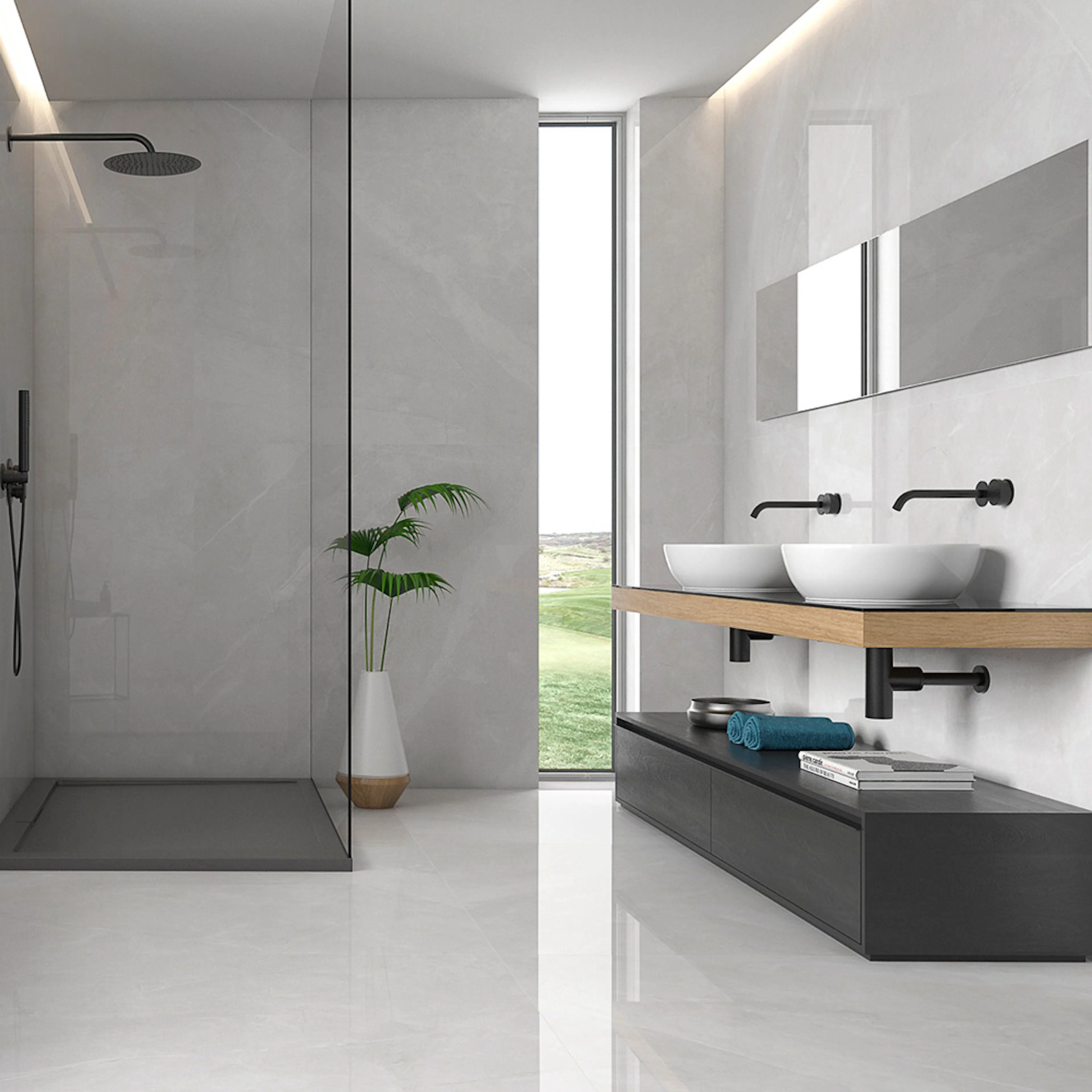 Klinker Tenfors Magda Blanco Marmor Blank 120x120 cm
