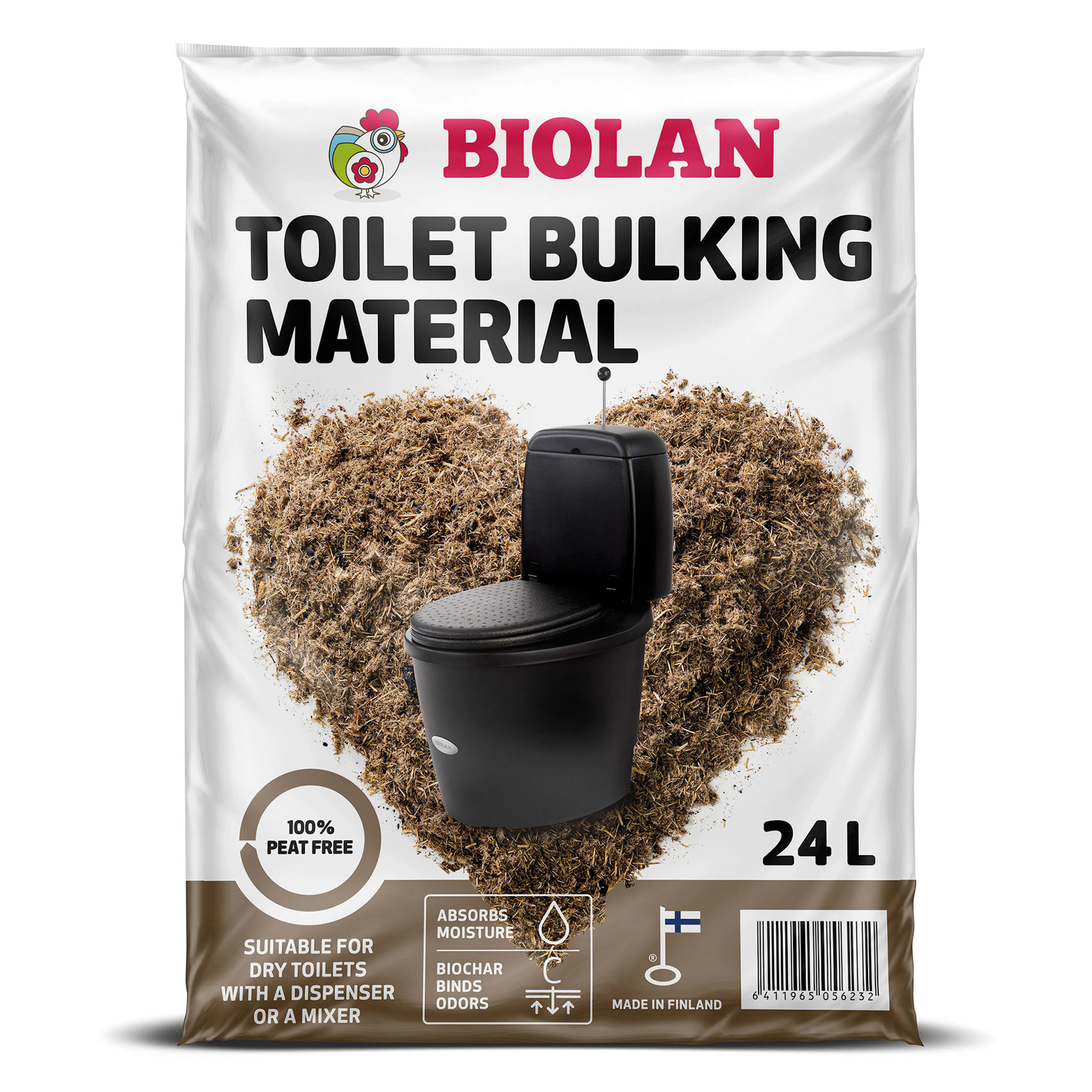 Strömaterial Biolan 24L för Fritidstoalett