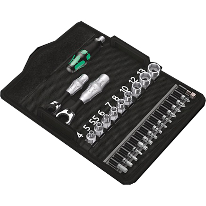 Hylsnyckelsats Wera Kraftform Kompakt Zyklop Mini2 1/4 27Del
