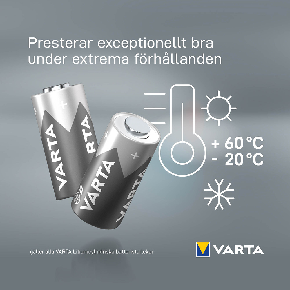 Batteri VARTA Litium CR123A 2-Pack