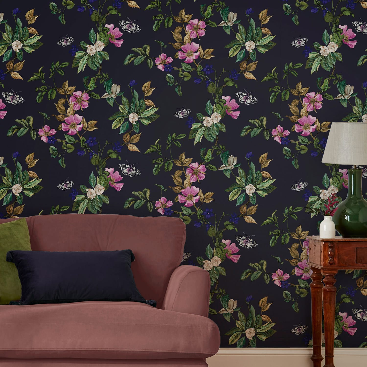 Tapet Joules Wakerly Woodland Floral French Navy