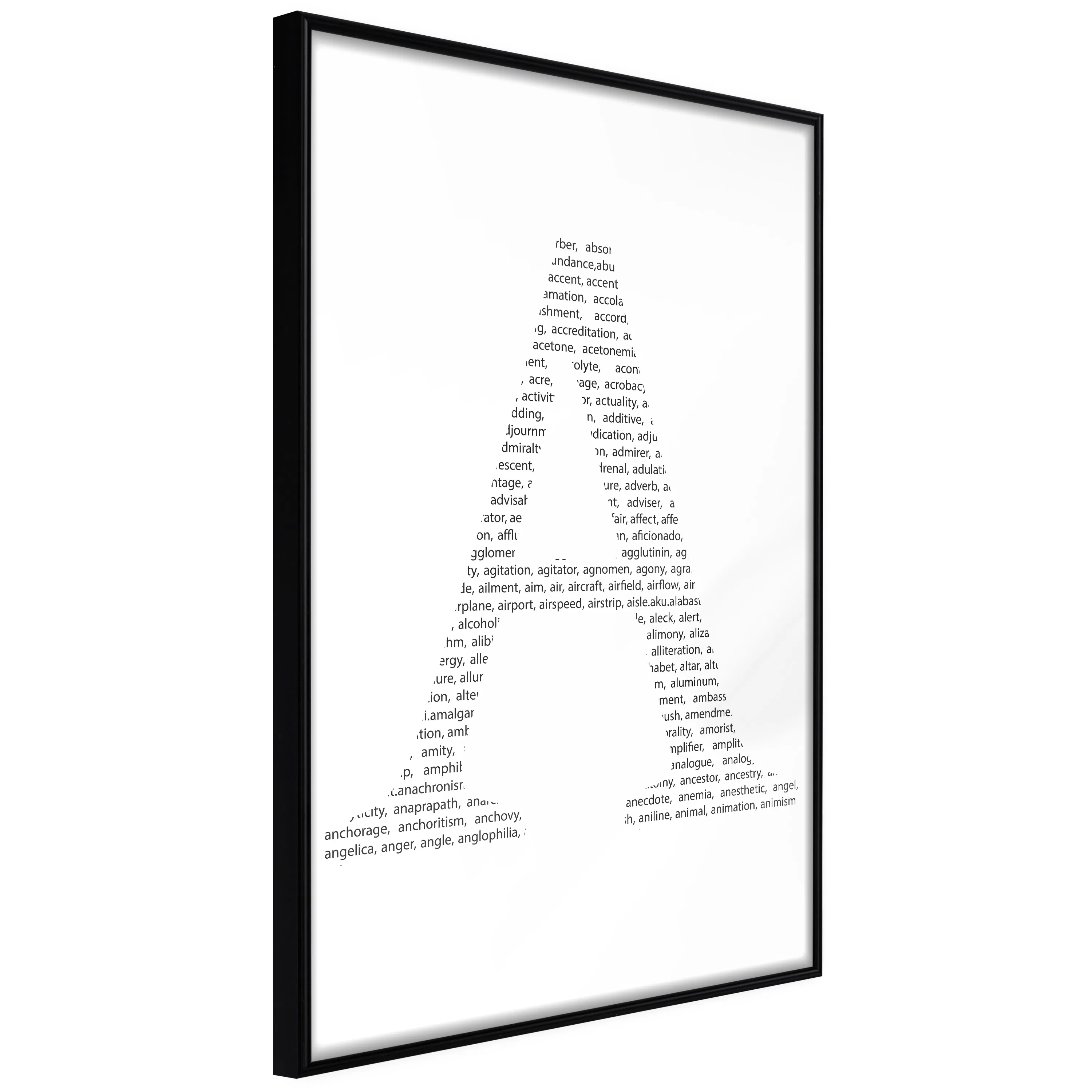 Poster Artgeist Affisch Letter A