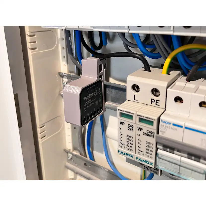 DIN-fäste Winther Dimmer Grön Wiser