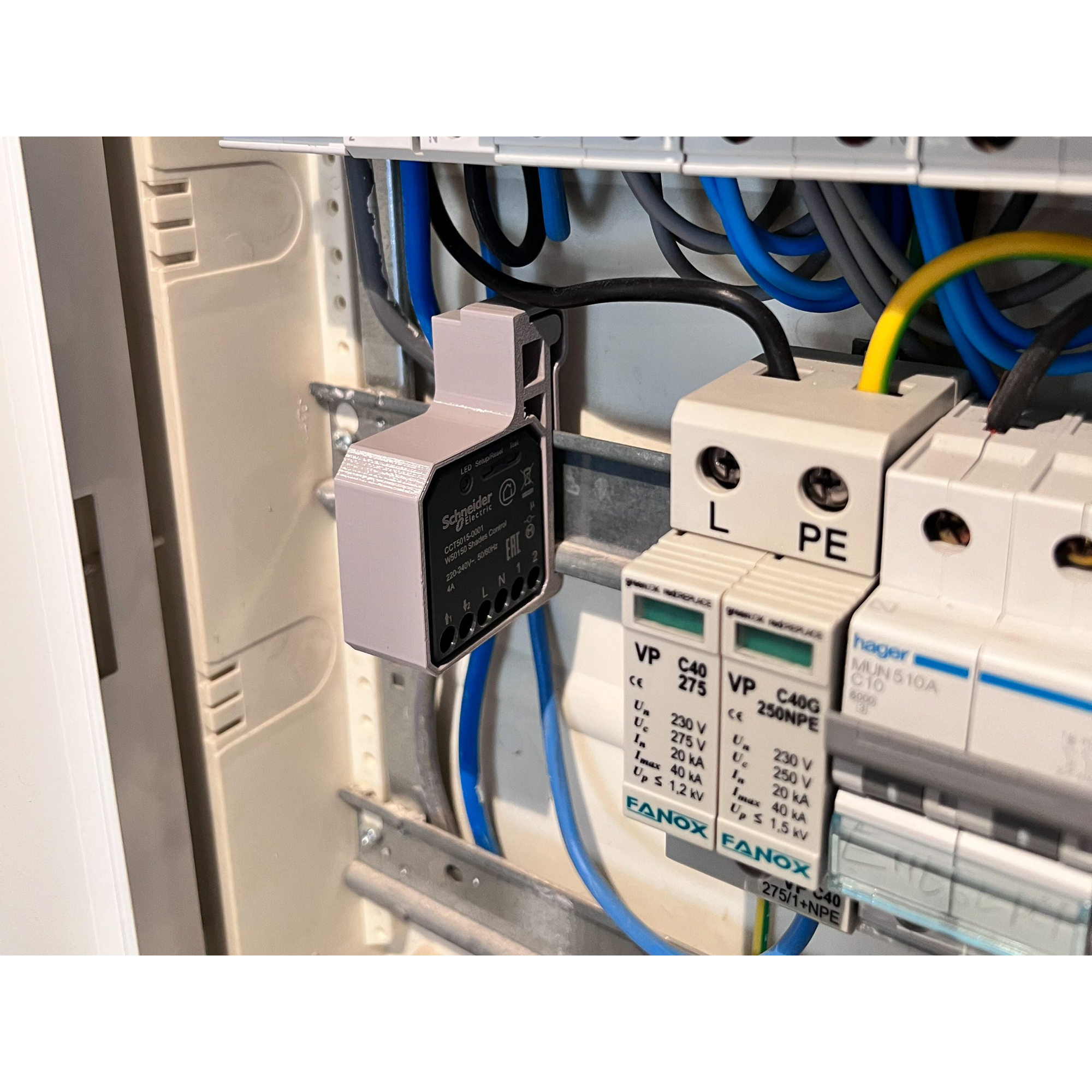 DIN-fäste Winther Dimmer Grön Wiser