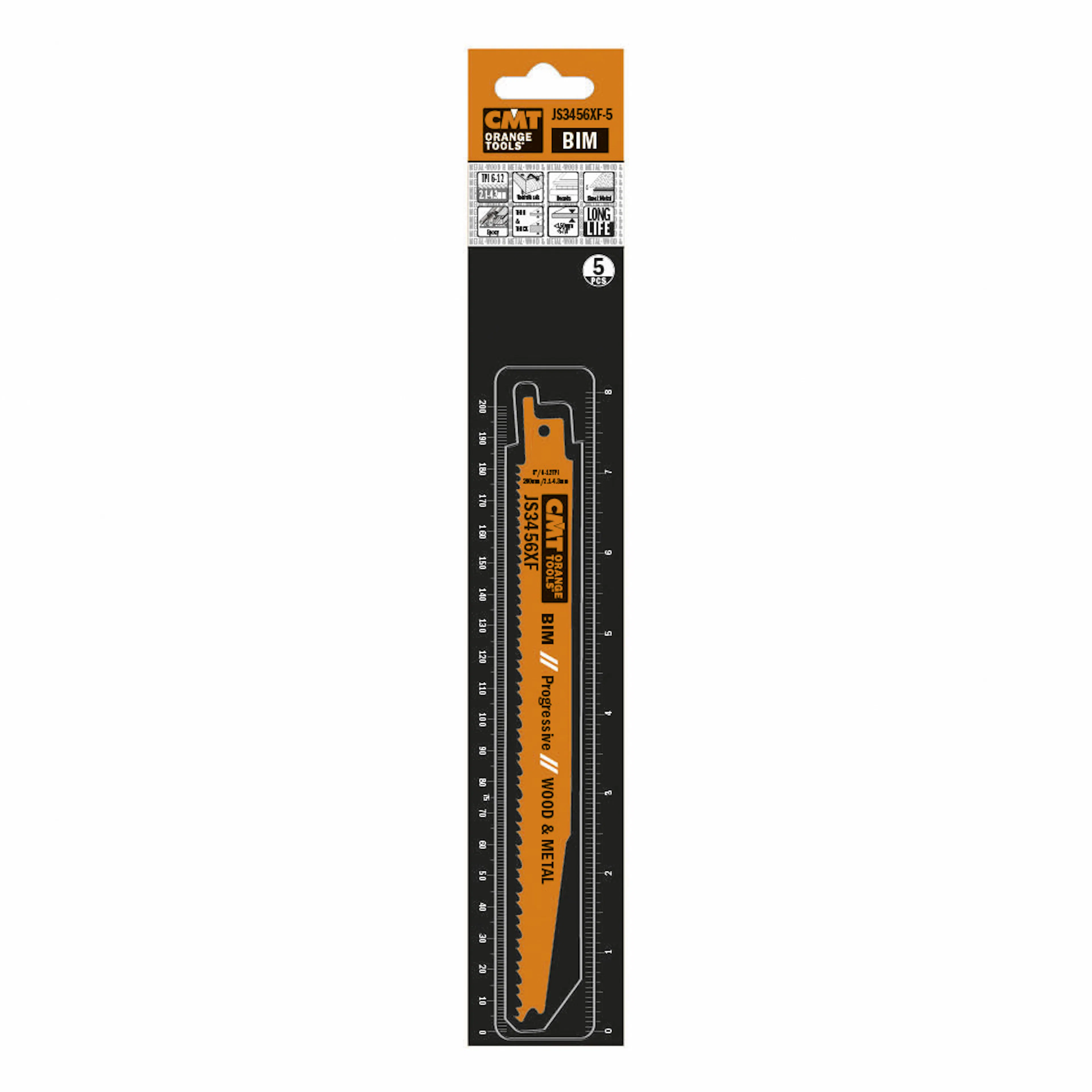 Tigersågblad CMT Orange Tools Trä/metall 200mm BIM Prog 5 st
