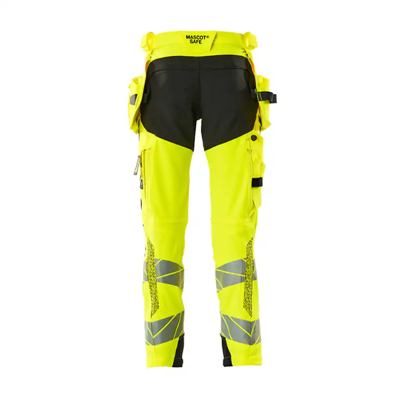 Mascot ACCELERATE SAFE Byxor med hängfickor 19031-711-1709 Storlek: 82C66, Färg: Hi-vis Gul/svart