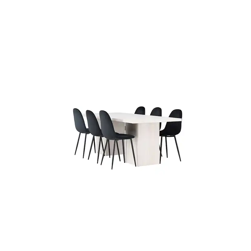Matgrupp Venture Home Olga med 6 st Polar stolar
