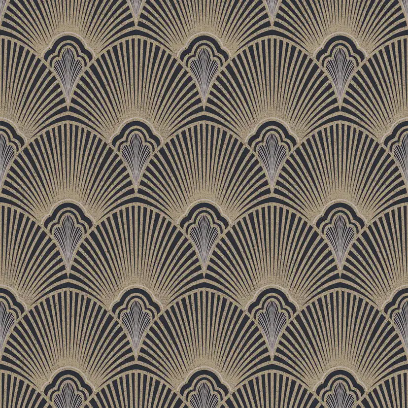Tapet Sublime Art Deco Svart/guld 121151