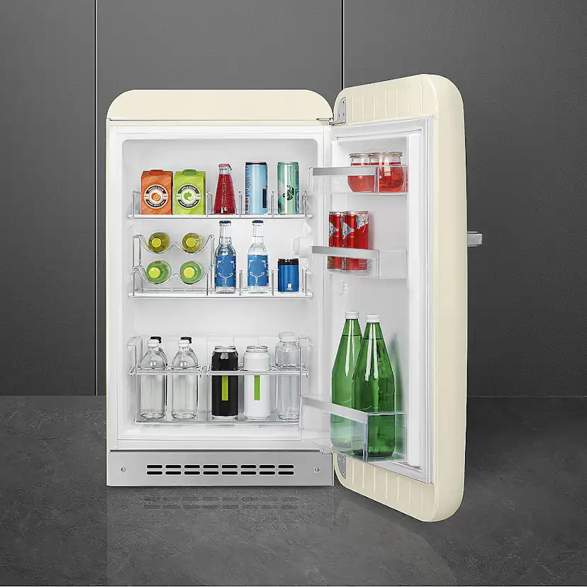 Smeg FAB10HRCR6 fristående kylskåp Creme, Vänsterhängd