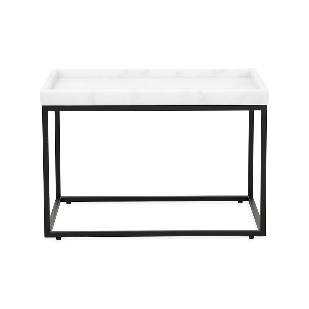 Kungshult Sidobord 60 cm Vit/Svart