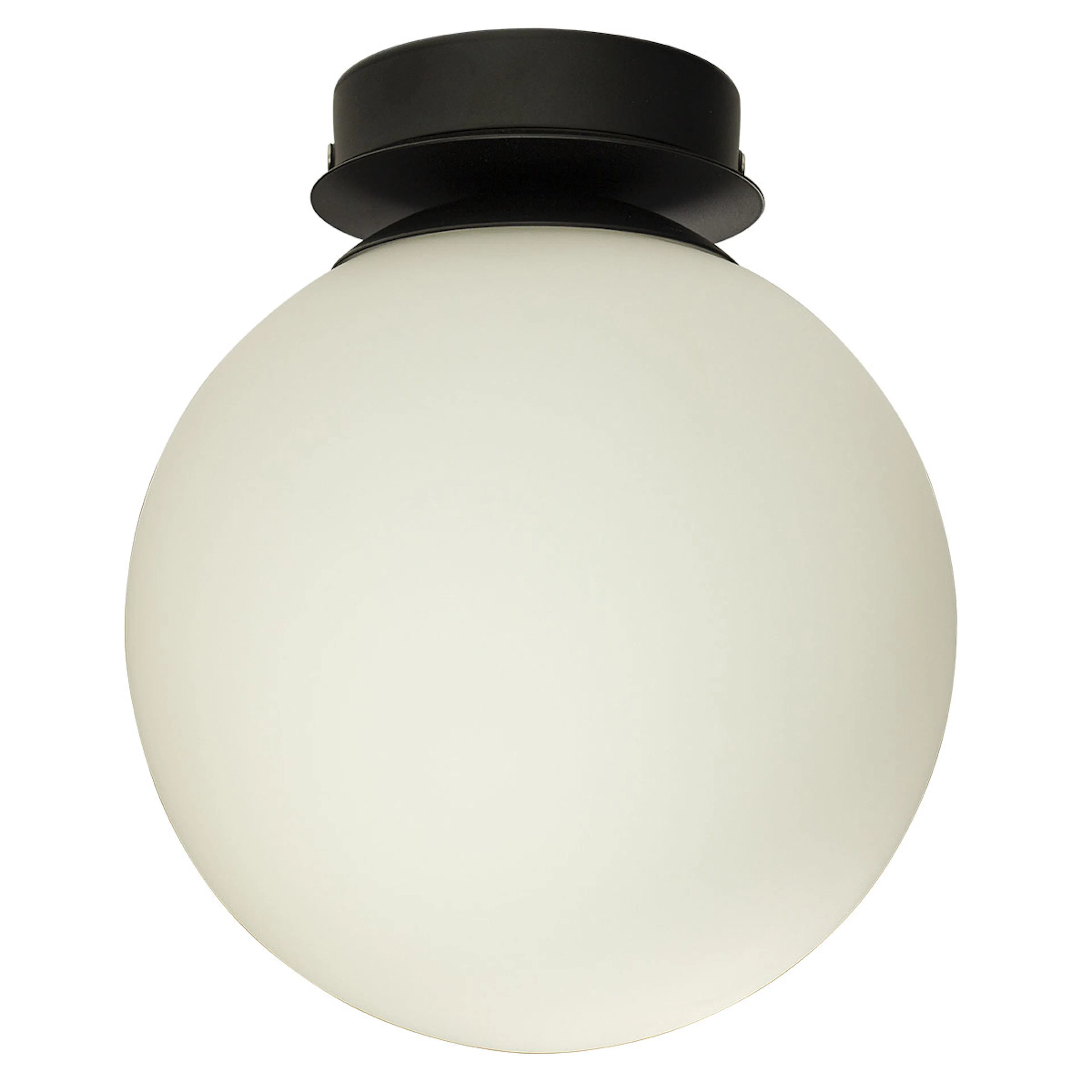 LIDO plafond bad, svart/vit Svart/Opalvit