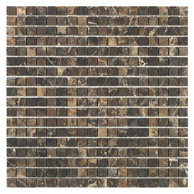 Marmor Arredo Dark Emperador Honed Brun 2x2 cm
