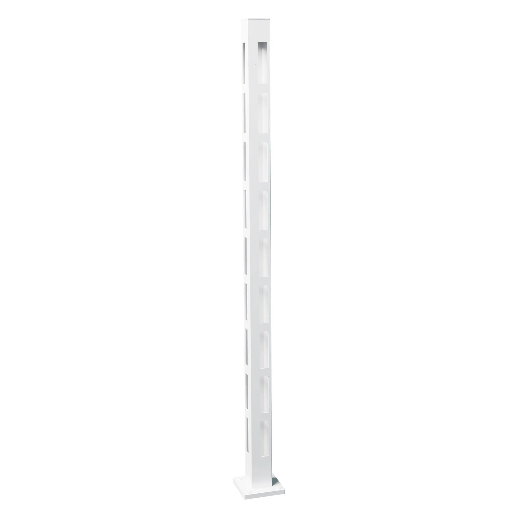 Staketstolpe Vidöstern 1490mm Hörnstolpe VIT Höjd: 1490 mm, Vit