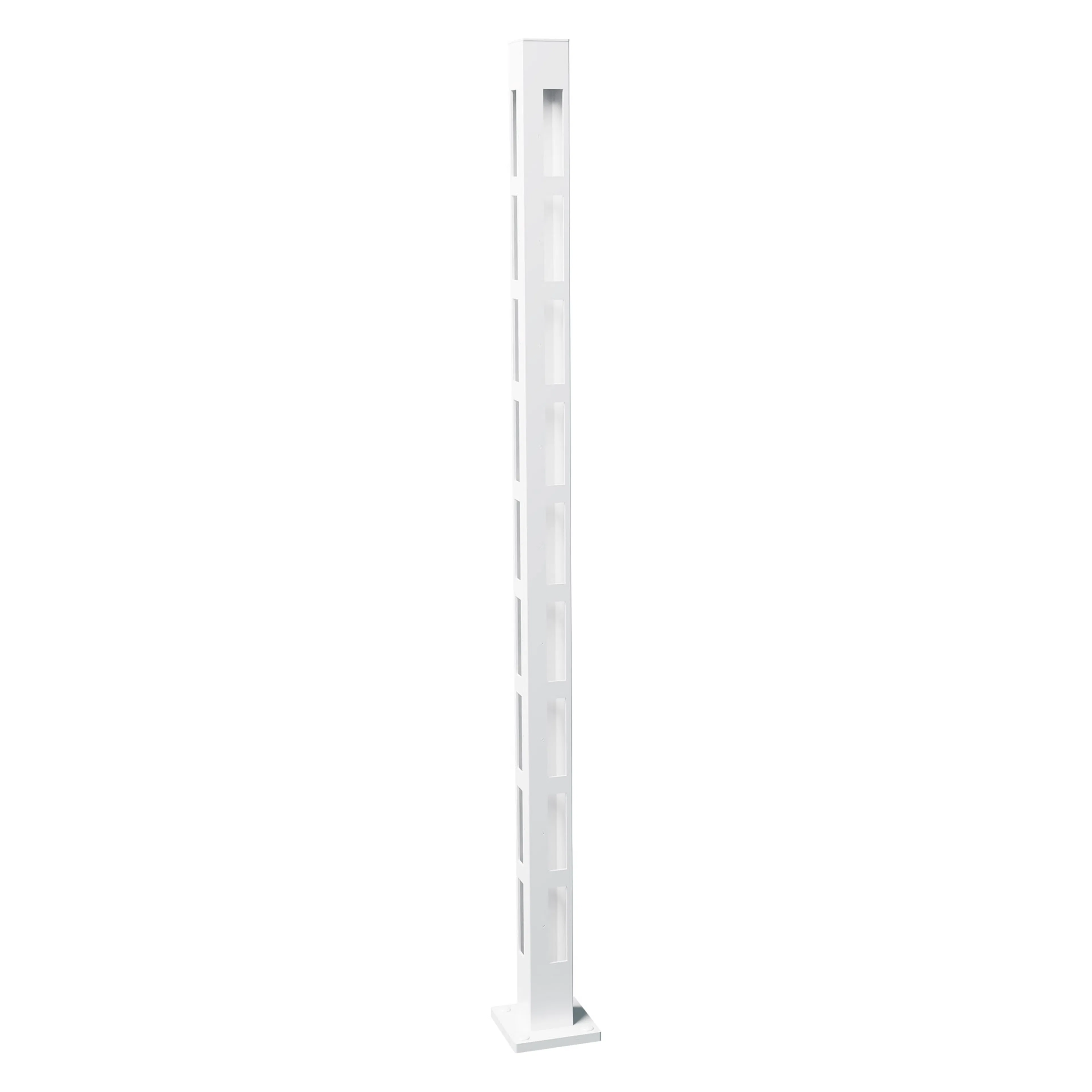 Staketstolpe Vidöstern 1490mm Hörnstolpe VIT Höjd: 1490 mm, Vit