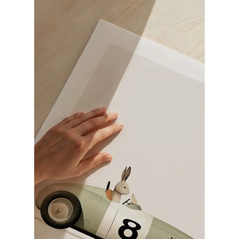 Poster Gallerix Rabbit In Toy Car