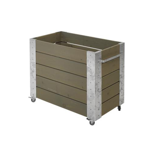 Blomlåda PLUS Cubic Gråbrun 87x50x70 cm