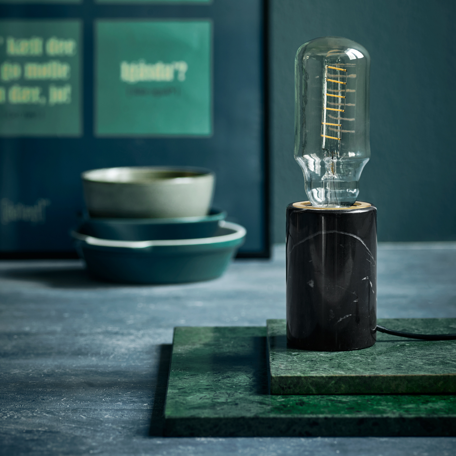 Bordslampa Nordlux Siv Marmor E27