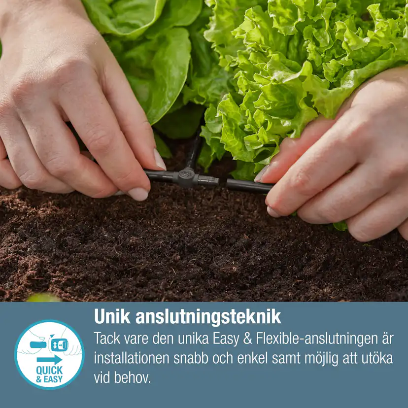 T-koppling Gardena Micro-Drip 4,6 mm (3/16")
