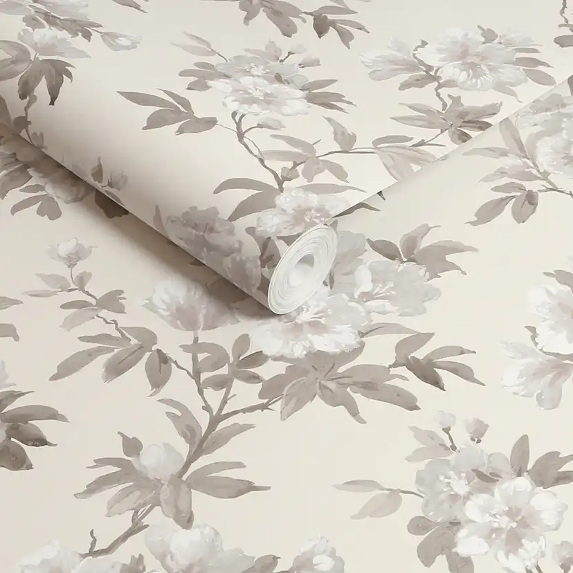 Tapet Laura Ashley Rosamund Naturell