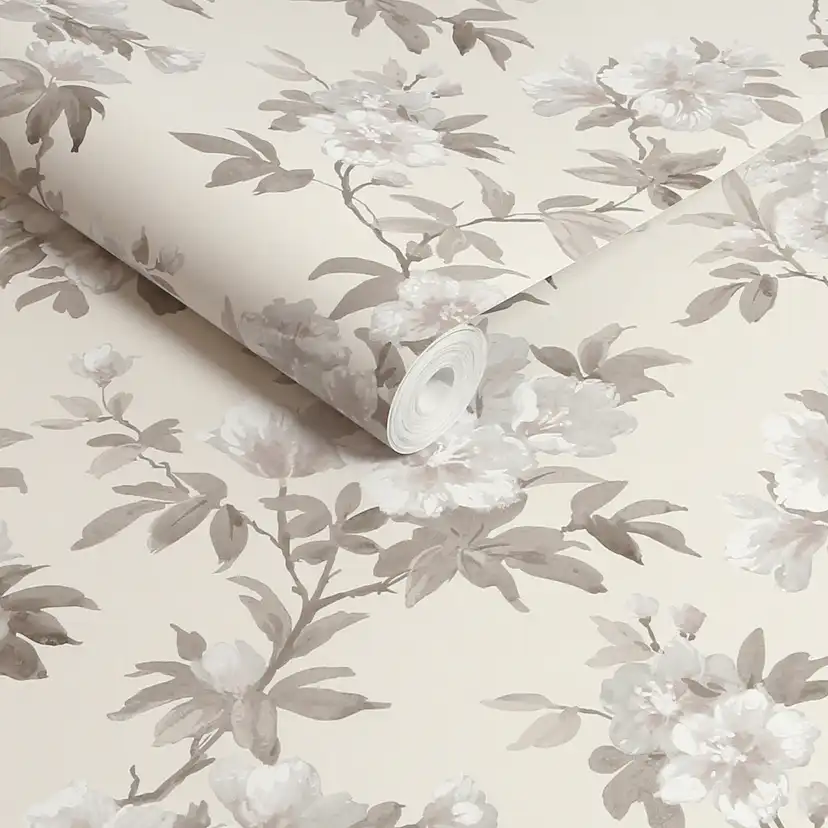 Tapet Laura Ashley Rosamund Naturell