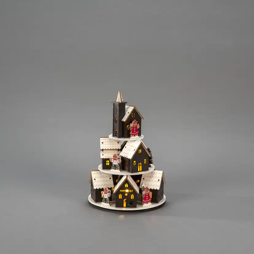 Dekorationsbelysning Gnosjö Konstsmide Pepparkakshus LED