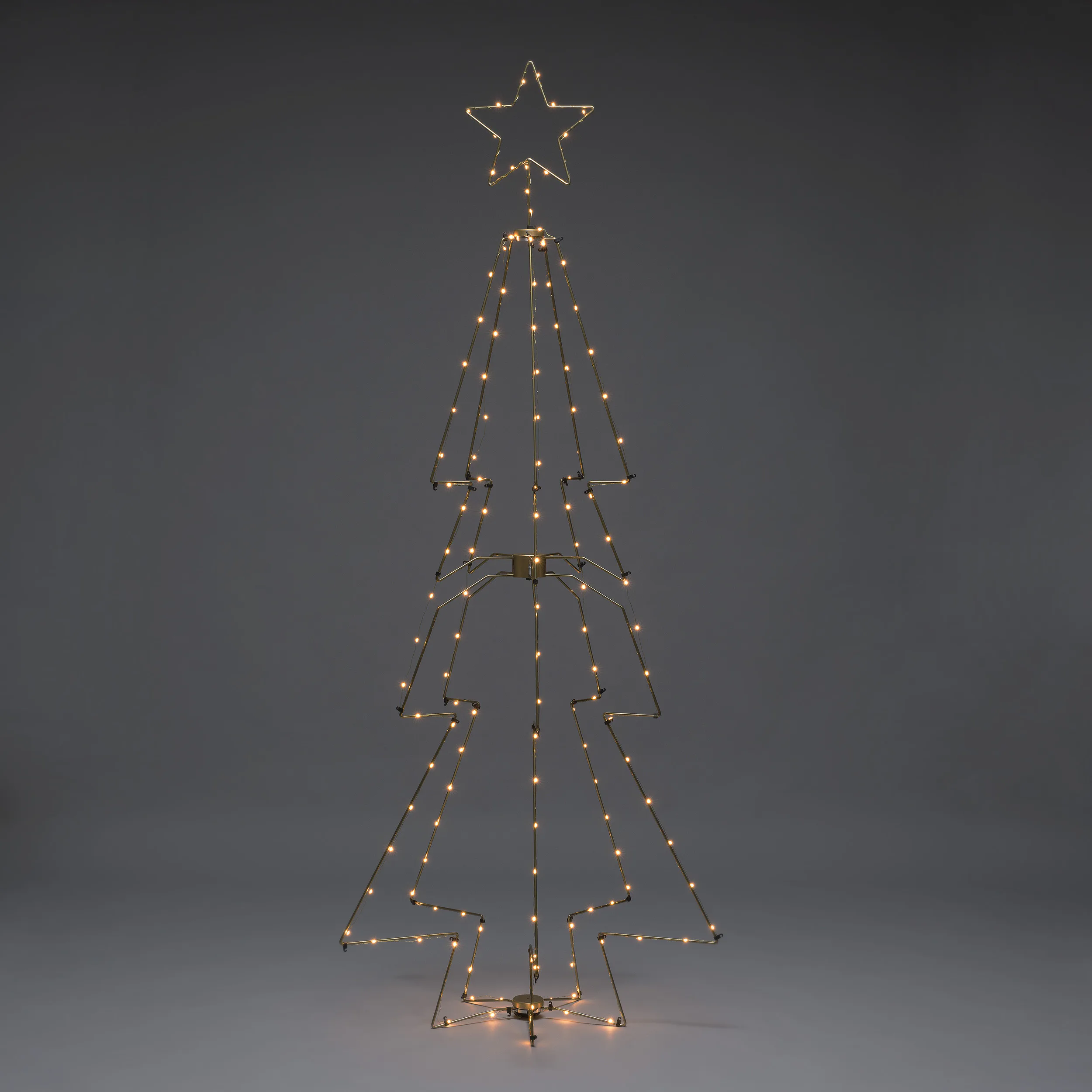 Metallgran mässing 145 LED Amber/Mässing