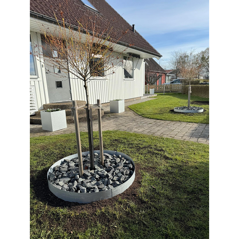 Rabattkant Skotte Garden Svart Trädring i Stål, Gräskant & Odlingskant, ⌀65 cm