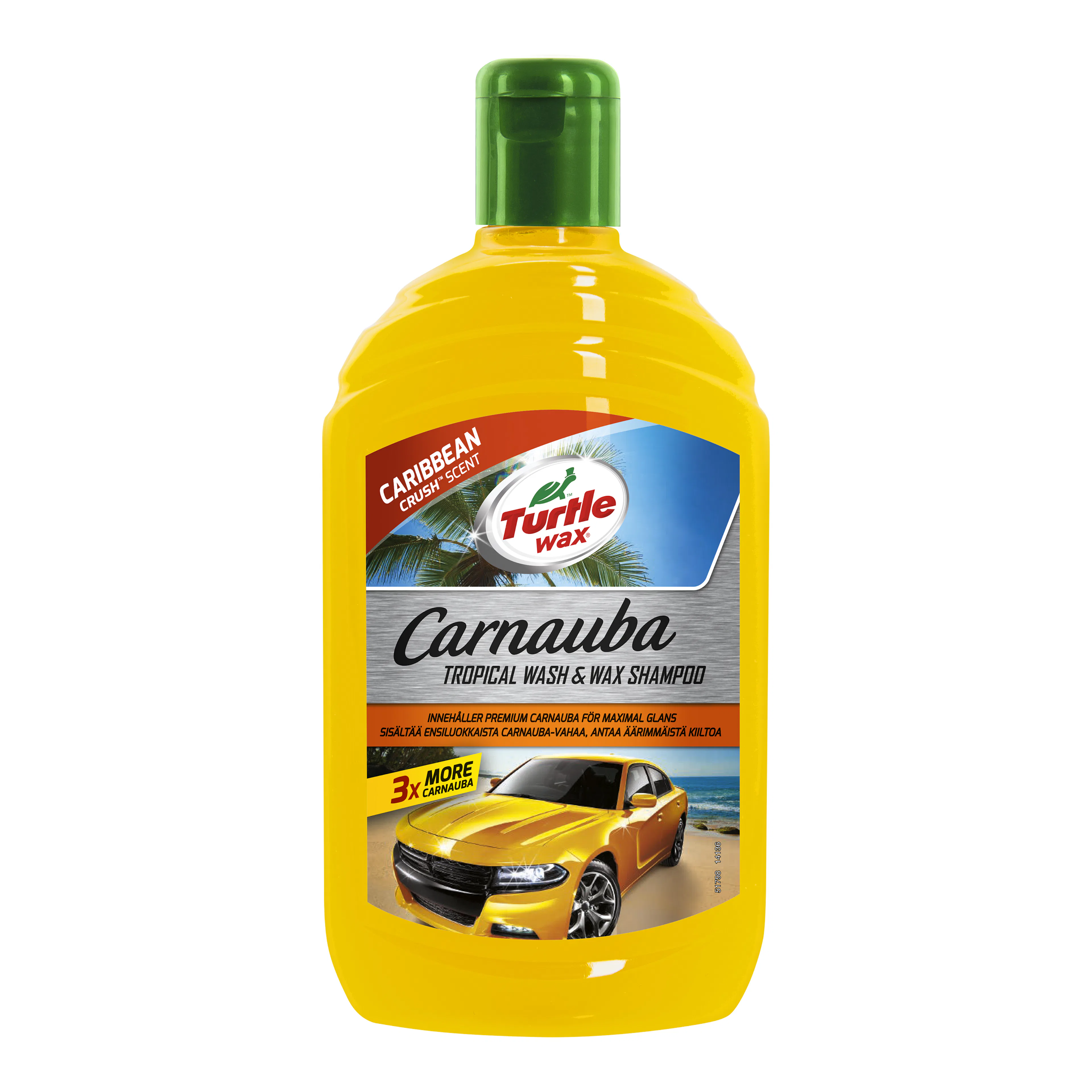 Bilschampo Turtle Wax Carnauba Tropical 500 ml