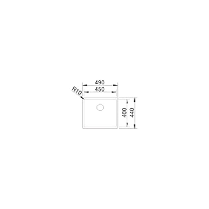 BLANCO CLARON 450-U INFINO Undermontage