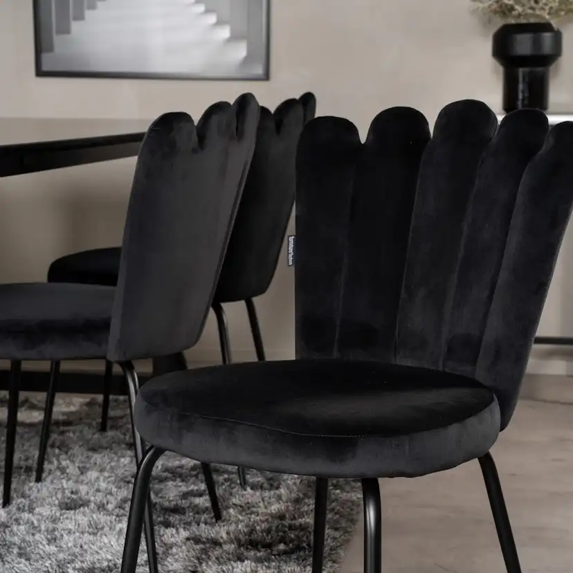 Matgrupp furniture/fashion Clara med 6 Limhamn Light Stolar