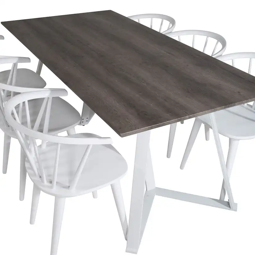 Matgrupp Venture Home Madde med 6 Brum Stolar