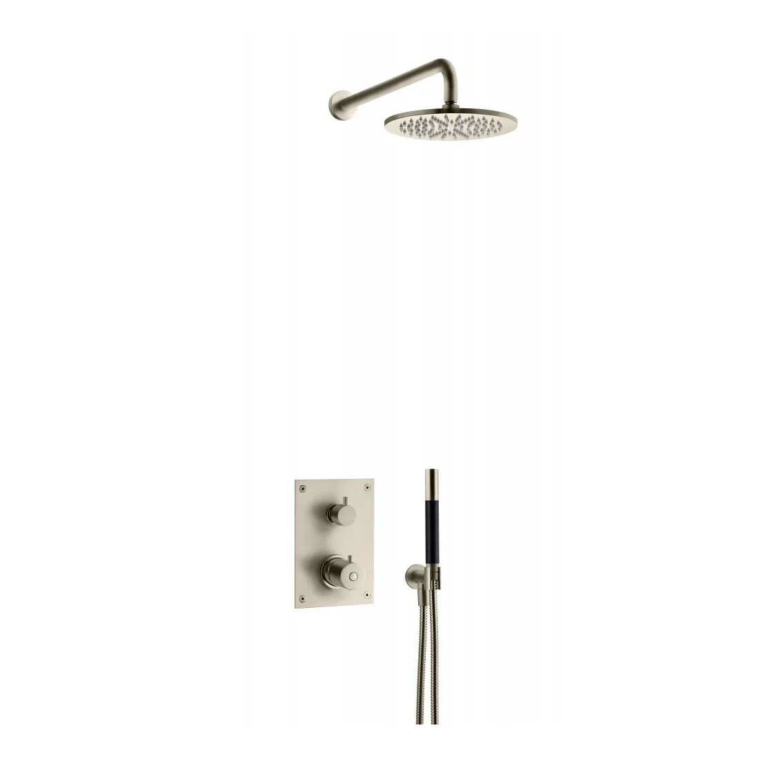 BOX7268 Edition 2 Takdusch Brushed Nickel Borstad Nickel
