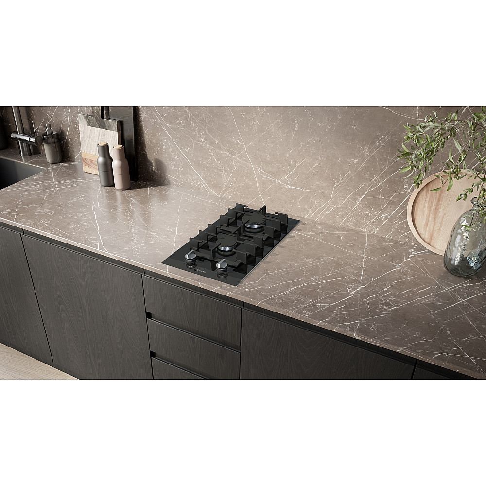 Gashäll Siemens ER3A6BI40 iQ700 30 cm Domino Svart Glaskeramik