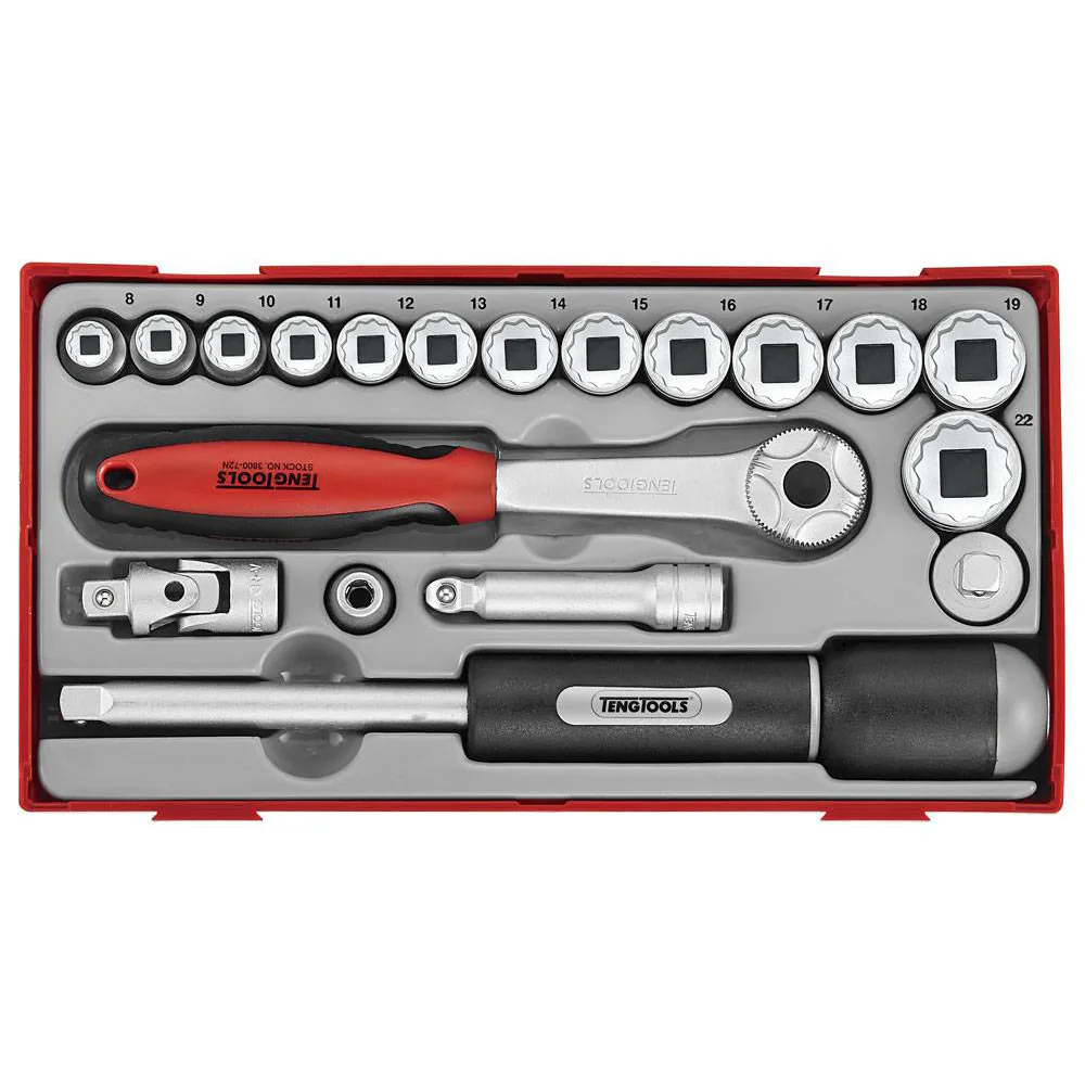 Hylsnyckelsats Teng Tools 3/8 TT381912