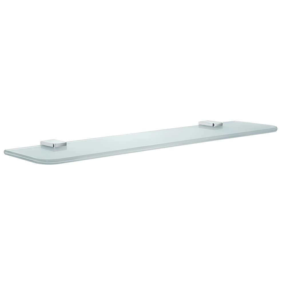 Badrumshylla Smedbo Ice OK347 Krom/Frostat Glas