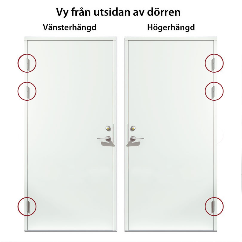 Ytterdörr SnickarPer 365G Klarglas Vit