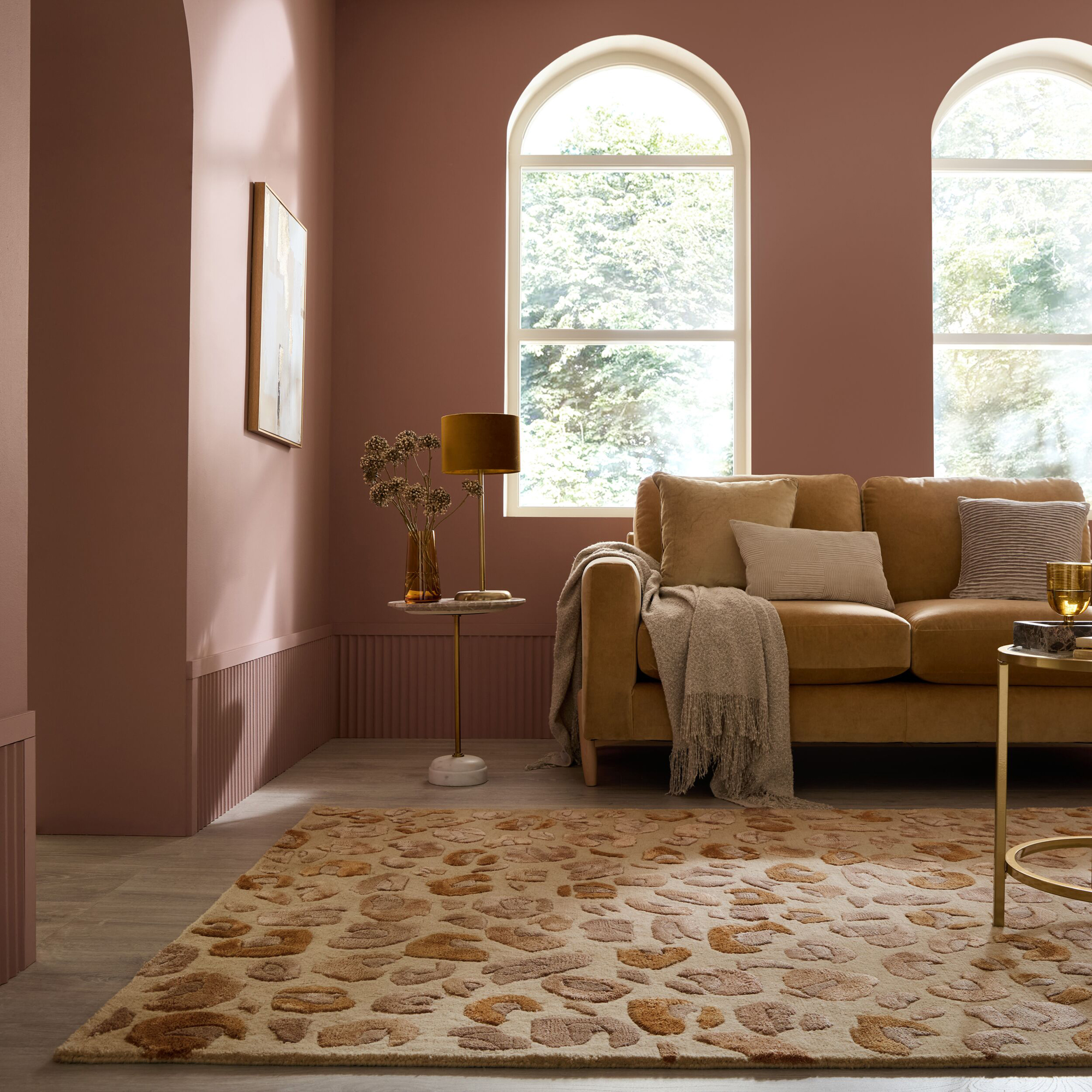 Rektangulär Matta Flair Rugs Leopard Print