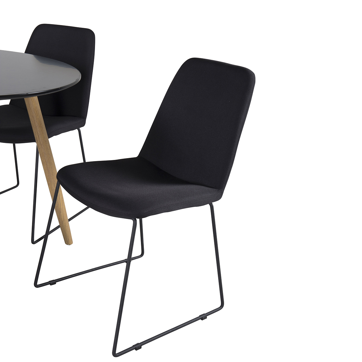 Matgrupp Venture Home Plaza Ø100 cm med 4st Muce Matstolar