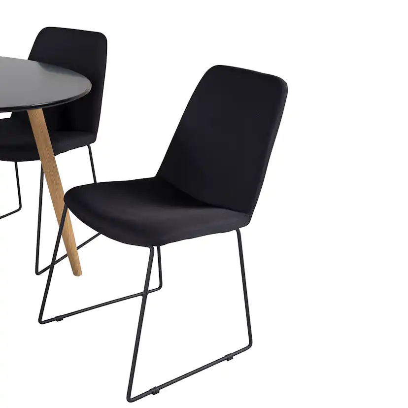 Matgrupp Venture Home Plaza Ø100 cm med 4st Muce Matstolar